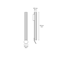 Flos Flauta Riga 2 Outdoor lampada da parete ip65