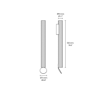 Flos Flauta Spiga 2 Outdoor wall lamp ip65