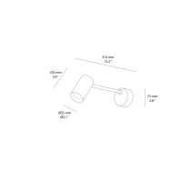 Isyluce Simplie faretto led da parete e da soffitto