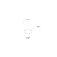Isyluce Simplie faretto da parete e da soffitto