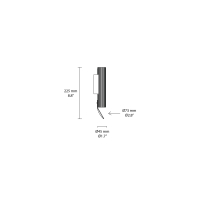 Flos Flauta H225 Riga wall lamp for indoor