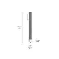 Flos Flauta H500 Riga wall lamp for indoor