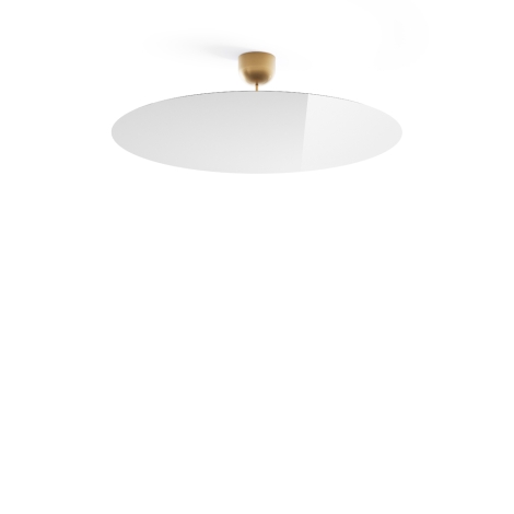 Luceplan Millimetro h23 ottone large lampada a sospensione