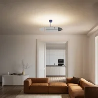 Luceplan Millimetro h23 blu small lampada a sospensione