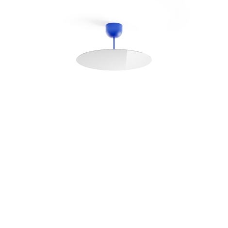 Luceplan Millimetro h23 blue small suspension lamp