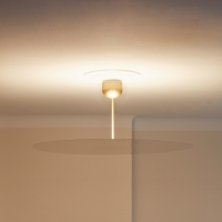 Luceplan Millimetro h33 ottone small lampada a sospensione