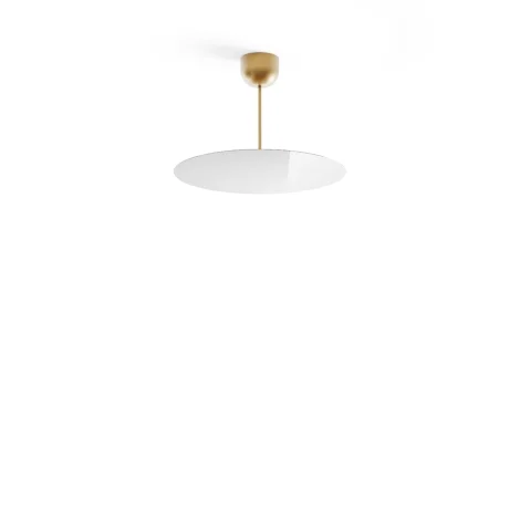 Luceplan Millimetro h33 brass small suspension lamp
