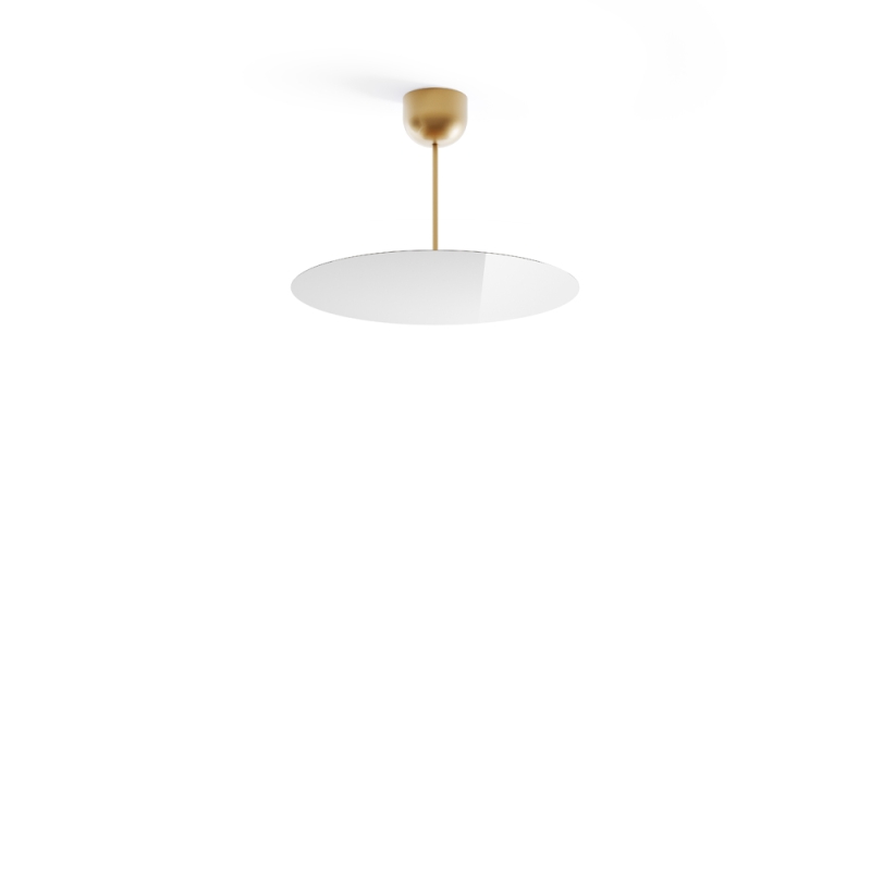 Luceplan Millimetro h33 ottone small lampada a sospensione