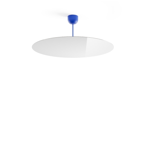 Luceplan Millimetro h33 blue large suspension lamp