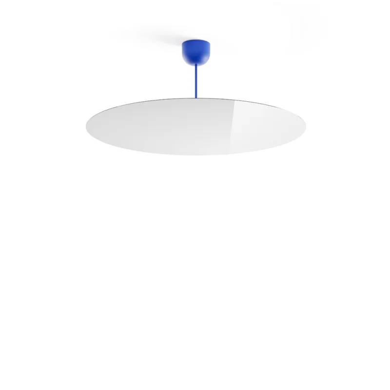 Luceplan Millimetro h33 blue large suspension lamp