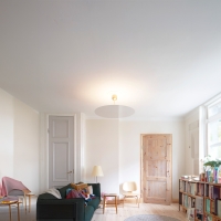 copy of Luceplan Millimetro h23 brass small suspension lamp