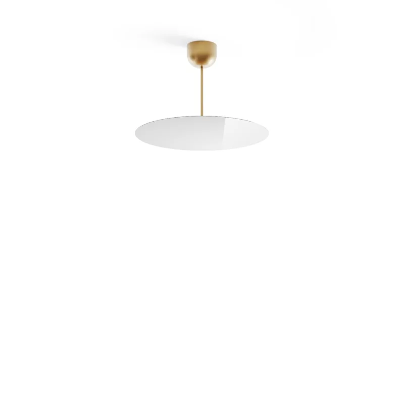 Luceplan Millimetro h33 ottone large lampada a sospensione