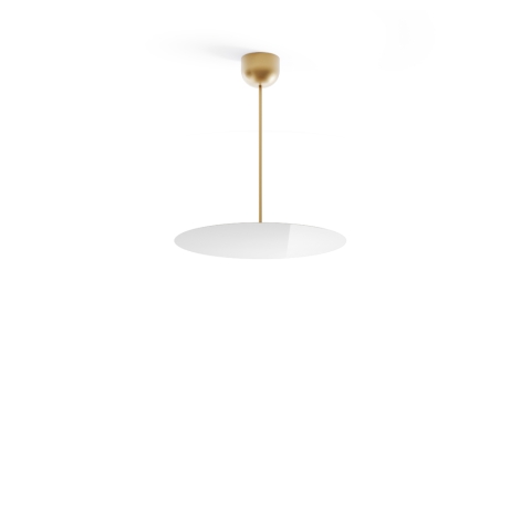 Luceplan Millimetro h53 brass small suspension lamp