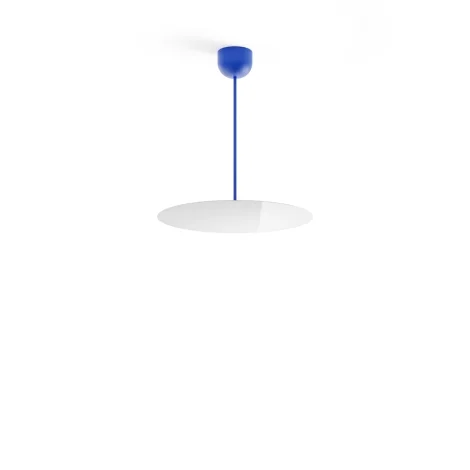 Luceplan Millimetro h53 blue small suspension lamp