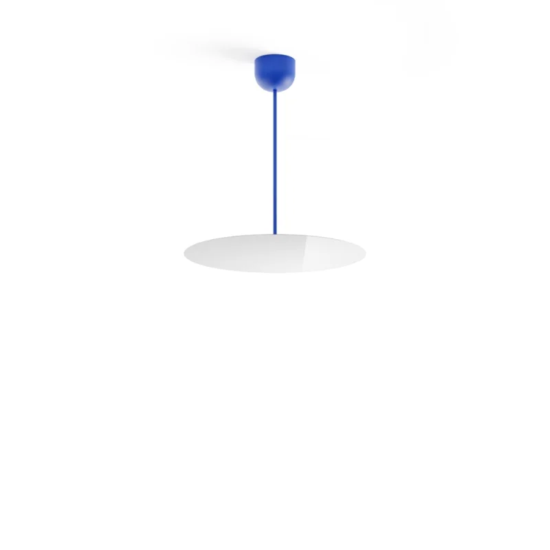 Luceplan Millimetro h53 blu small lampada a sospensione