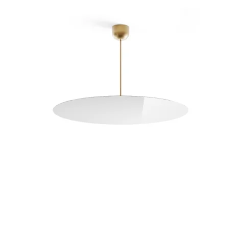 Luceplan Millimetro h53 ottone large lampada a sospensione