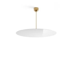 Luceplan Millimetro h53 ottone large lampada a sospensione