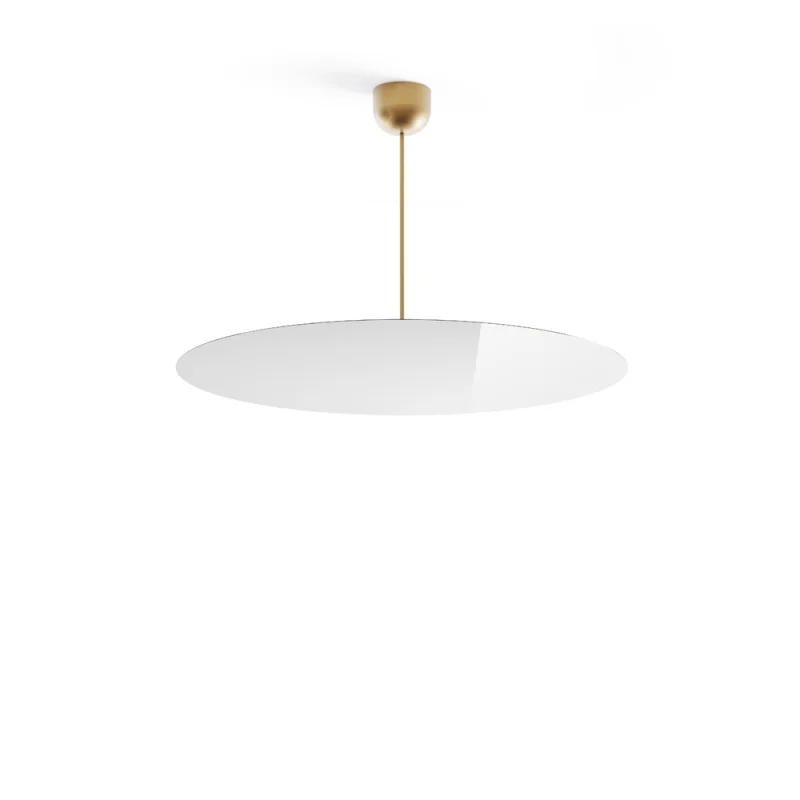 Luceplan Millimetro h53 ottone large lampada a sospensione