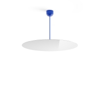 Luceplan Millimetro h53 blu large lampada a sospensione
