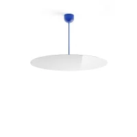 Luceplan Millimetro h53 blue large suspension lamp