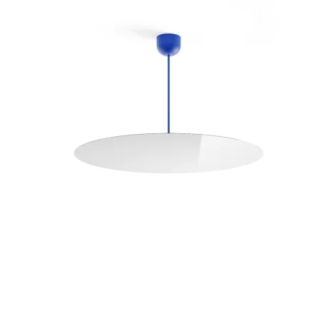 Luceplan Millimetro h53 blu large lampada a sospensione