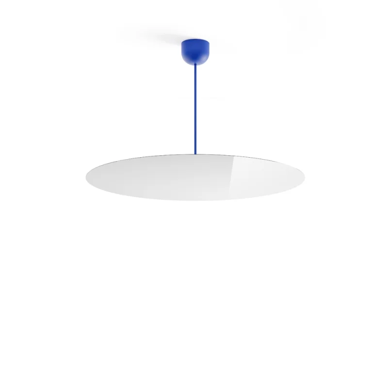 Luceplan Millimetro h53 blue large suspension lamp