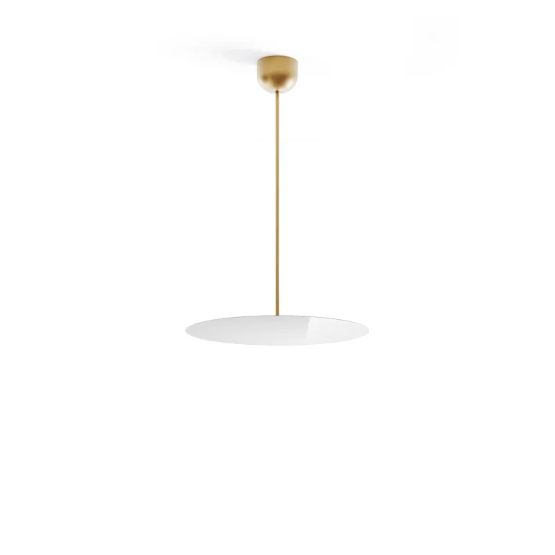 Luceplan Millimetro h73 ottone small lampada a sospensione