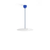 Luceplan Millimetro h73 blue small suspension lamp