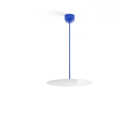 Luceplan Millimetro h73 blue small suspension lamp