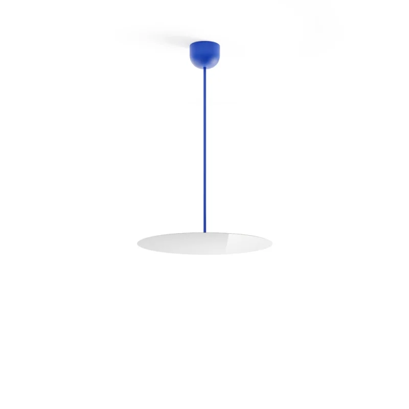Luceplan Millimetro h73 blue small suspension lamp Luceplan Millimetro h73 blue small suspension lamp
