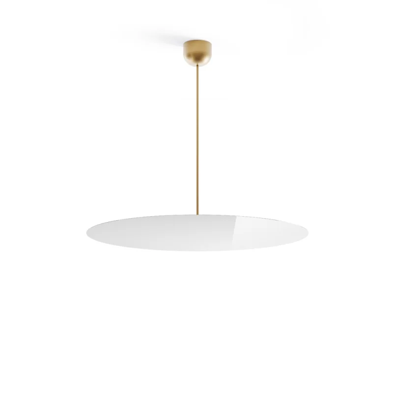 Luceplan Millimetro h73 brass large suspension lamp