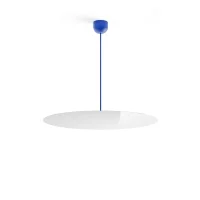 Luceplan Millimetro h73 blue large suspension lamp