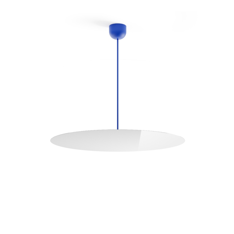 Luceplan Millimetro h73 blu large lampada a sospensione Luceplan Millimetro h73 blu large lampada a sospensione
