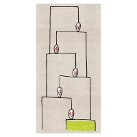 Qeeboo x Andrea Branzi Genetic tales carpet 100x200