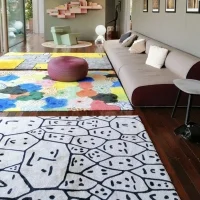 Qeeboo x Andrea Branzi Genetic tales carpet 200x200