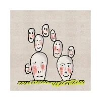 Qeeboo x Andrea Branzi Genetic tales carpet 200x200