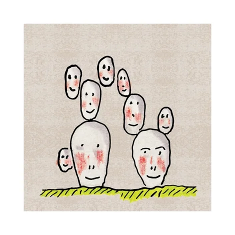 Qeeboo x Andrea Branzi Genetic tales carpet 200x200
