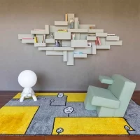 Qeeboo x Andrea Branzi Genetic tales carpet 200x300