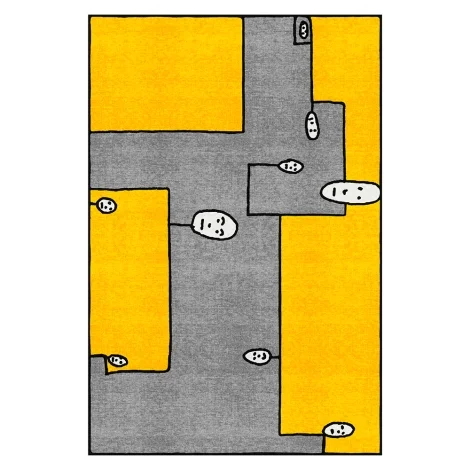 Qeeboo x Andrea Branzi Genetic Tales tappeto 200x300