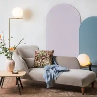 Flos IC F1 Floor Lamp Brass and Blown Glass