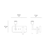 copy of Astro Lighting Side by Side wall lamp