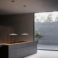 Luceplan Koinè 55 lampada a sospensione 2700k bianca
