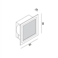 Wever & Ducrè LITO I Recessed Spot 12V Square Wall or Ceiling