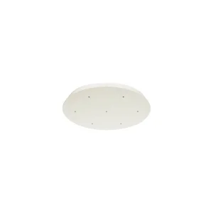 Penta Round ceiling rose 7 connections matt white