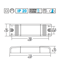 TCI DCC/U S 12W 700mA DC Alimentatore Elettronico In Corrente