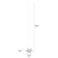 Terzani Dragon suspension lamp