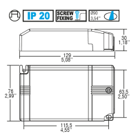 TCI SMART 50 con DIP-SWITCH 27-50W Alimentatore Elettronico In