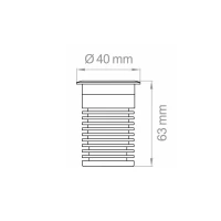 Lampo Carriageable Ground Light LED 3W for Outdoor IP67 With