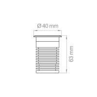 Lampo Faretto Segna Passo Carrabile LED 3W Per Esterno IP67 Con