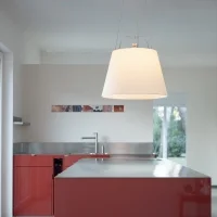 Artemide Tolomeo Mega Suspension Lampada da Sospensione con Diffusore Pergamena D520